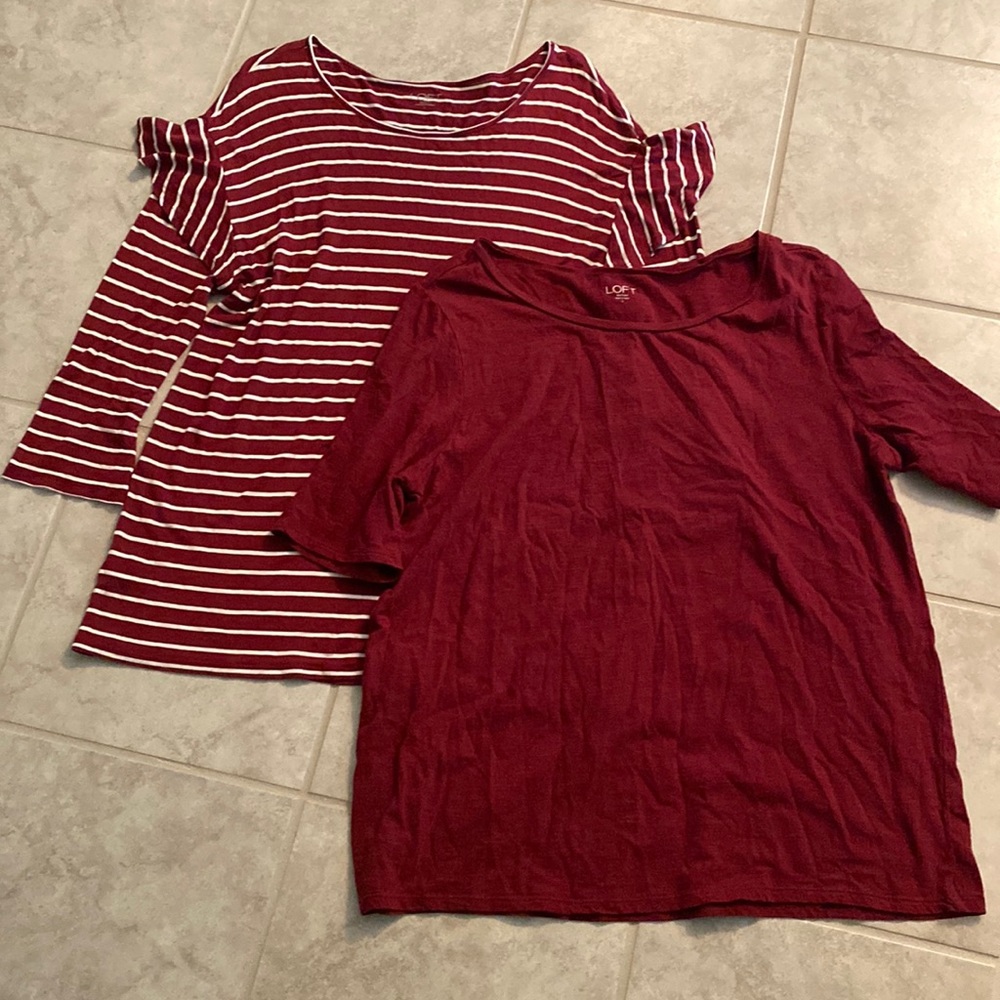 Lot of 2 Loft Soft tees